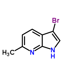 3-溴-6-甲基-7-氮杂吲哚结构式