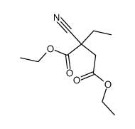 Succinic acid, 2-cyano-2-ethyl-, diethyl ester (6CI)结构式