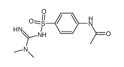 N'-(N-acetyl-sulfanilyl)-N,N-dimethyl-guanidine Structure