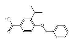 4-benzyloxy-3-isopropylbenzoic acid Structure