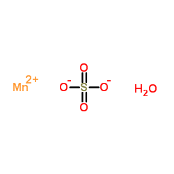 Manganese(II) sulfate monohydrate structure