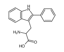 (D,L)-2-phenyltryptophan结构式