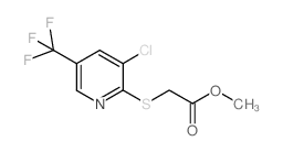 [[3-氯-5-(三氟甲基)吡啶-2-基]硫烷基]乙酸甲酯结构式