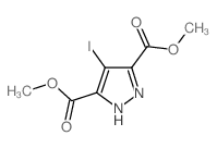 4-碘-1H-吡唑-3,5-二羧酸二甲酯结构式