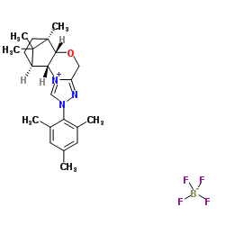 (5aS,6R,9S,9aR)-5a,6,7,8,9,9a-Hexahydro-6,11,11-triMethyl-2-(2,4,6-triMethylphenyl)-6,9-Methano-4H-[1,2,4]triazolo[3,4-c][1,4]benzoxaziniuM tetrafluoroborate Structure