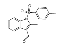 2-methyl-1-tosyl-1H-indole-3-carbaldehyde Structure