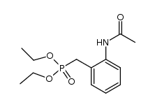 o-acetylaminobenzylphosphonate d'ethyle结构式
