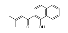 2-(1-hydroxynaphthyl) isobutenyl ketone结构式