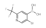 5-BROMO-2-(TRIFLUOROMETHYL)PYRIDIN-4-YLBORONIC ACID Structure