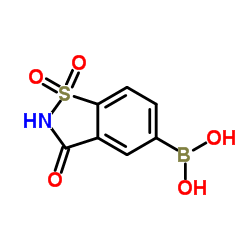 (1,1-Dioxido-3-oxo-2,3-dihydro-1,2-benzothiazol-5-yl)boronic acid Structure