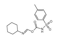 (N-cyclohexyl-formimidic acid )-[(toluene-4-sulfonyl)-carbamic acid ]-anhydride结构式