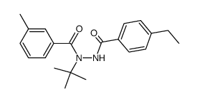 N'-t-butyl-N-(4-ethylbenzoyl)-N'-(3-methylbenzoyl)hydrazine结构式