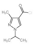 1-异丙基-3-甲基-1H-吡唑-4-羰酰氯结构式