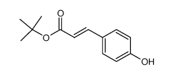2-Propenoic acid, 3-(4-hydroxyphenyl)-, 1,1-dimethylethyl ester, (2E)- Structure