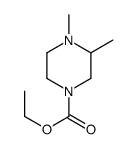 1-Piperazinecarboxylicacid,3,4-dimethyl-,ethylester(9CI) Structure