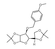 1,2:5,6-di-O-isopropylidene-3-O-(4-methoxybenzyl)-α-D-glucofuranose Structure