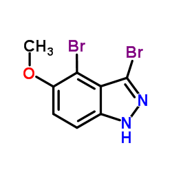 3,4-Dibromo-5-methoxy-1H-indazole Structure
