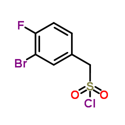 (3-Bromo-4-fluorophenyl)methanesulfonyl chloride Structure