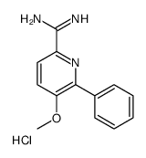 5-methoxy-6-phenylpyridine-2-carboximidamide,hydrochloride Structure