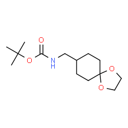 n-boc-1,4-dioxaspiro[4,5]decane-8-methanamine Structure