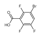 3-bromo-2,5,6-trifluorobenzoic acid Structure