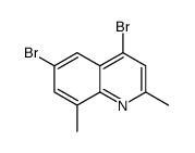 4,6-二溴-2,8-二甲基喹啉结构式