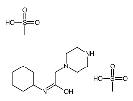 N-cyclohexyl-2-piperazin-1-ylacetamide,methanesulfonic acid Structure