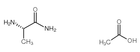 L-丙氨酰胺醋酸盐结构式