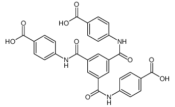 4-[[3,5-bis[(4-carboxyphenyl)carbamoyl]benzoyl]amino]benzoic acid Structure