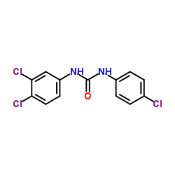 1-[4-Chloro(13C6)phenyl]-3-(3,4-dichlorophenyl)urea Structure
