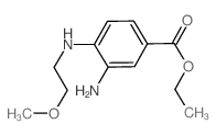 Ethyl 3-amino-4-[(2-methoxyethyl)amino]benzoate Structure