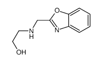 2-(1,3-benzoxazol-2-ylmethylamino)ethanol结构式