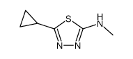 5-环丙基-N-甲基-1,3,4-噻二唑-2-胺结构式