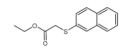 ethyl 2-(naphthalen-2-ylthio)acetate Structure
