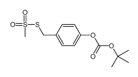4-(tert-Butoxycarbonyloxy)benzyl Methanethiosulfonate结构式