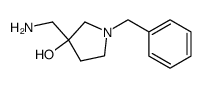 3-aminomethyl-1-benzyl-3-hydroxypyrrolidine Structure