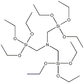 三(三乙氧基硅基甲基)胺结构式