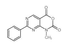 1-甲基-7-苯基-1H-嘧啶并[4,5-d][1,3]噁嗪-2,4-二酮结构式