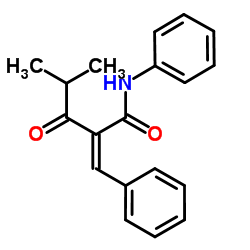 2-Benzylidene isobutyryl acetanilide Structure
