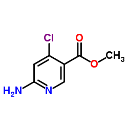 4-氯-6-氨基烟酸甲酯结构式