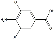 4-Amino-3-bromo-5-methoxy-benzoic acid结构式
