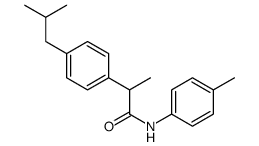 2-(4-异丁基苯基)-N-对甲苯丙酰胺结构式