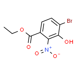 Ethyl 4-bromo-3-hydroxy-2-nitrobenzoate Structure