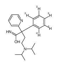 4-(Diisopropylamino)-2-(2H5)phenyl-2-(2-pyridinyl)butanamide Structure