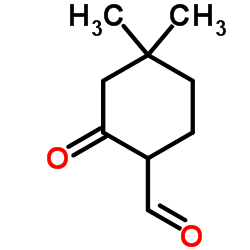 4,4-Dimethyl-2-oxocyclohexanecarbaldehyde Structure
