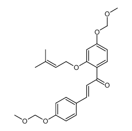 4,4'-bis(methoxymethoxy)-2'-prenyloxychalcone结构式