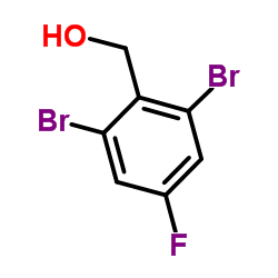 2,6-二溴-4-氟苯甲醇结构式