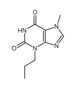 3,7-dihydro-7-methyl-3-propyl-1H-purine-2,6-dione结构式