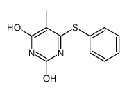 5-methyl-6-phenylsulfanyl-1H-pyrimidine-2,4-dione结构式