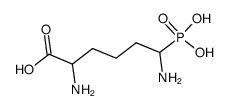 2,6-diamino-6-phosphonohexanoic acid Structure